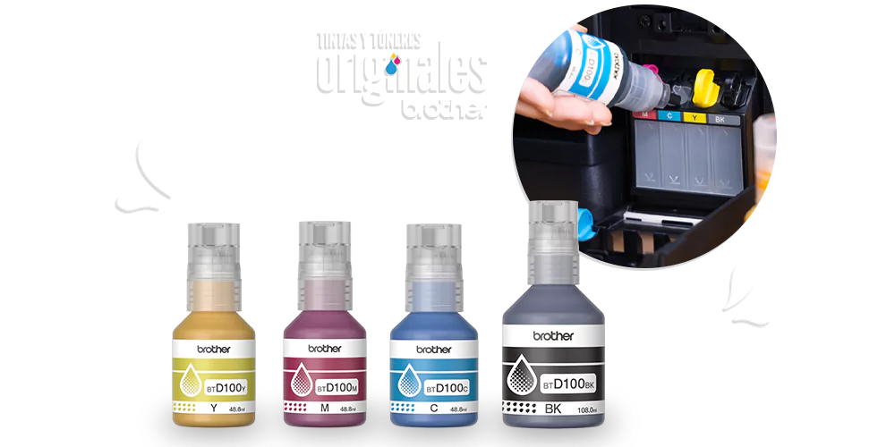 Botella tinta negra Brother
